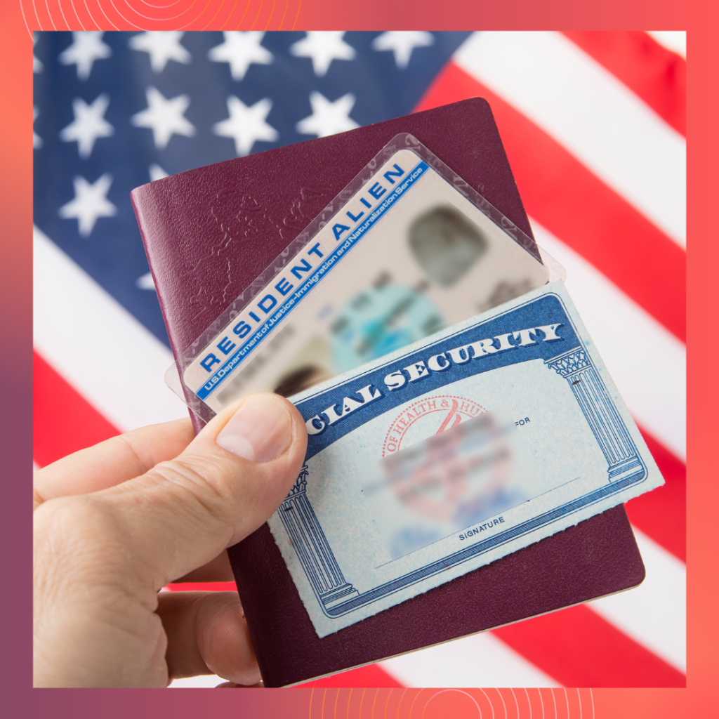 The process for obtaining a green card, including eligibility requirements and application steps